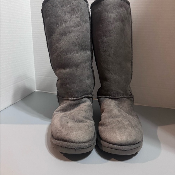 UGG Dark Gray Suede Boots - Picture 1 of 7